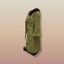 Load image into Gallery viewer, 60’s Vintage LIlli Ann Coat Dress Set Green Tapestry and Raw Silk Brocade