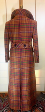Load image into Gallery viewer, Vintage Plaid Calvin Plaid Full Length Couture Double Breasted Thick Wool S/M
