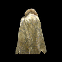 Load image into Gallery viewer, Red Fox Fur Coat with White Scalloped Tips