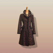 Load image into Gallery viewer, 80s Lace Mesh Black Brown Steampunk Victorian Spring Light Coat