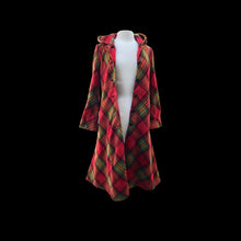 Load image into Gallery viewer, Vintage Red Plaid Princess Hooded Princess Coat “Little Red Riding Hood”