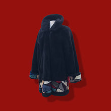 Load image into Gallery viewer, Fur Sheared Beaver Mondriaan Inspired carved intarsia coat Zuki Style