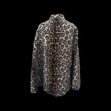 Load image into Gallery viewer, 60’s Leopard Cape Poncho Jaguar Print Faux Fur One Size Fits All