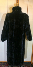 Load image into Gallery viewer, Brand New Reversible Long Mahogany Mink Satin Trench Coat Rain Snow Spy Size Versatile, S/M