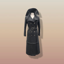 Load image into Gallery viewer, 60’s Vintage Two Tiered Military Coat Wool Long Short Two Length Zip Off