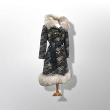 Load image into Gallery viewer, 60’s 70’s Tapestry Shearling Penny Lane Boho Coat