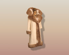 Load image into Gallery viewer, 60’s Camel Coat Printed Vicuna Fur Wool Cashmere Rare Collectible