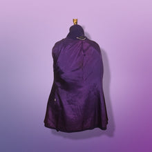 Load image into Gallery viewer, Purple Wool Cape Coat