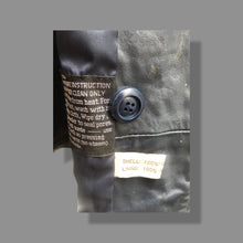 Load image into Gallery viewer, 70’s Spy Trench Leather Coat with Removable Shearling Collar Dark Blue