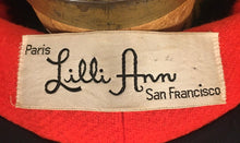 Load image into Gallery viewer, Vintage Lilli Ann Red Wool Mod 60s Fur Trimmed Coat Fur Trim Princess Fall Winter Holidays Christmas