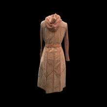 Load image into Gallery viewer, 70’s Suede Sweater Hooded Knit Camel Light Coat