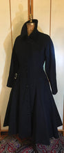 Load image into Gallery viewer, Vintage Women's "New Look" 40’s 50’s Classic Fit and Flare Full Skirted Princess Pinup Wool Winter Rhinestone Dress Coat