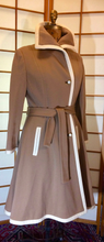 Load image into Gallery viewer, Vintage 1960s Lilli Ann Beige Classic Wool Knit Dress and Matching Coat Set M