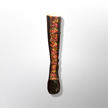 Load image into Gallery viewer, 60’s Vintage Boots Embroidered Vinyl Zip up Gogo Style Waterproof Boots Size 7/7.5