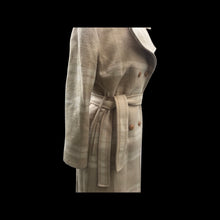 Load image into Gallery viewer, Vintage Pendleton Plaid Beige Neutral Wrap Coat