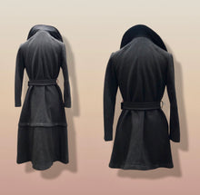 Load image into Gallery viewer, 60’s Vintage Two Tiered Military Coat Wool Long Short Two Length Zip Off