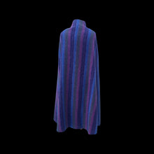 Load image into Gallery viewer, Vintage 60’s 70’s Wool Cape in Purple, Blue, Magenta Long Poncho