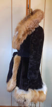 Load image into Gallery viewer, Women's Vintage Coat- 60s Red Fox Fur Fit and Flare Princess Pinup Full Skirted Price: