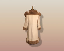 Load image into Gallery viewer, 60’s Camel Coat Printed Vicuna Fur Wool Cashmere Rare Collectible