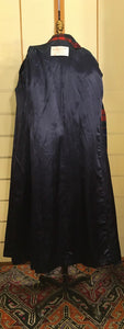 Vintage 70s Pure Wool Pendleton Red and Back Plaid Tartan Coat Belted Fit and Flare Career Fall Winter Evening