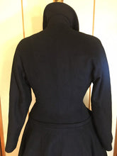 Load image into Gallery viewer, Vintage Women's "New Look" 40’s 50’s Classic Fit and Flare Full Skirted Princess Pinup Wool Winter Rhinestone Dress Coat