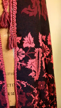 Load image into Gallery viewer, Vintage 70s Full Length Reversible Embroidered Cape- Red and Black Holiday Valentine's Day Victorian Gothic Romantic One Size For All