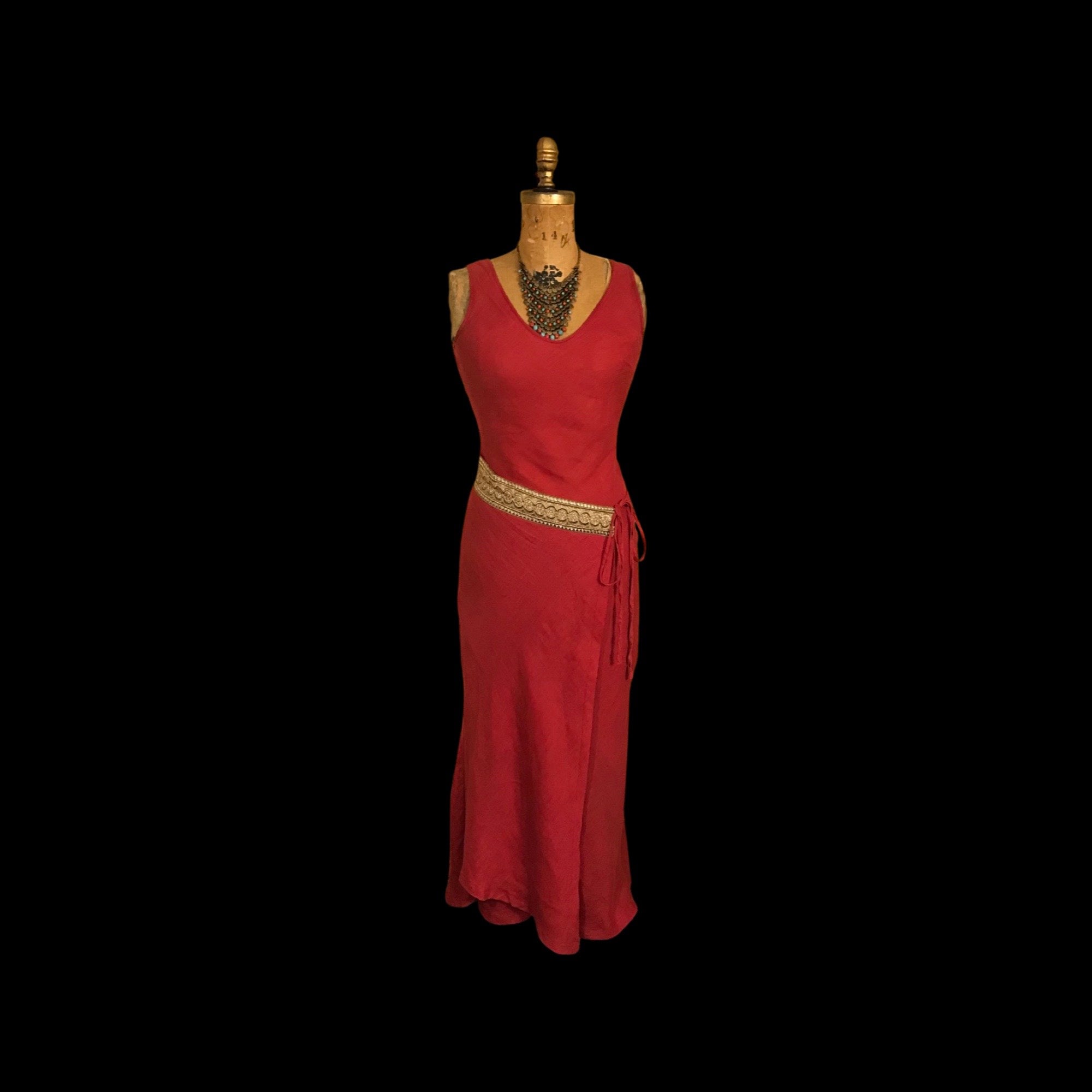 Roman sales dresses red