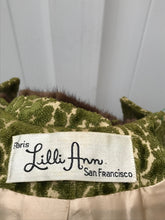 Load image into Gallery viewer, 60’s Vintage LIlli Ann Coat Dress Set Green Tapestry and Raw Silk Brocade