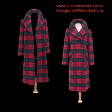 Load image into Gallery viewer, Pendleton Plaid Red Tartan Coat Pure Wool