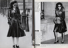 Load image into Gallery viewer, Vintage 70s Leather Coat Spy Trench Belted Fit and Flare Burgundy Oxblood M