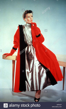 Load image into Gallery viewer, 40s Orange Swing Coat 1950s Film Noir Embroidered Wool Swing Coat with Signature 40s Shoulders. Free Size S/M/L Pinup