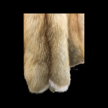 Load image into Gallery viewer, Red Fox Fur Coat with White Scalloped Tips
