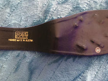 Load image into Gallery viewer, Glam 80s Belt- Elegant Swarovski Austrian Crystal and Pearl Leaf Design Cinch Royal Blue Suede Waist 29"-31"