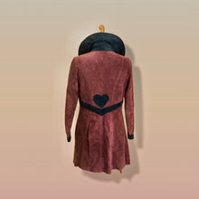 Load image into Gallery viewer, Suede Purple Eggplant 60’s 70’s Vintage “Summer of Love” Coat Boho