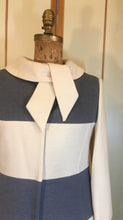 Load image into Gallery viewer, 60s Vintage Coat Dress Lilli Ann Mod Striped A Line Jackie Kennedy