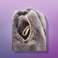 Load image into Gallery viewer, 70’s Vintage Deep Purple Suede and Shearling Boho Princess Penny Lane Coat