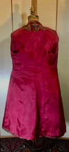 Load image into Gallery viewer, Red Gold Velvet Tapestry Carpet Coat Princess Light Small Medium Spring Fall Holiday