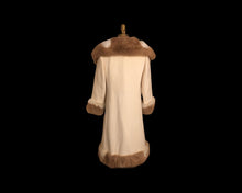 Load image into Gallery viewer, 60’s Camel Coat Printed Vicuna Fur Wool Cashmere Rare Collectible