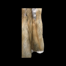 Load image into Gallery viewer, Red Fox Fur Coat with White Scalloped Tips