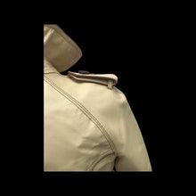 Load image into Gallery viewer, 70’s Cream Beige Leather Spy Trench