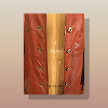 Load image into Gallery viewer, 70’s Butterscotch Leather Trench Coat with Gold Detail Made in Israel