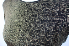 Load image into Gallery viewer, Vintage 80s Dress Does 40s Gold and Black Metallic Open Back Mermaid Peplum Dress Prom Cocktail Evening L