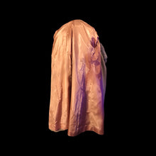 Load image into Gallery viewer, Camel Beige Tan Wrap Coat with Silver Fox Collar