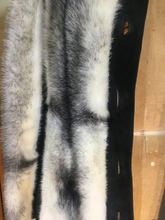 Load image into Gallery viewer, Cross Mink Black Suede Leather Trench Russian Princess Fit and Flare Made in Germany 60's 70s S/M