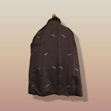 Load image into Gallery viewer, Vintage Mink Coat Mosaic “Patchwork” Intarsia Zigzag Chevron “Mocha Coffee” Swirl Tuxedo Style