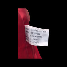 Load image into Gallery viewer, Lipstick Red Leather Trench Spy Coat