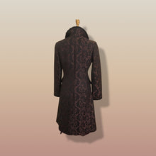 Load image into Gallery viewer, 80s Lace Mesh Black Brown Steampunk Victorian Spring Light Coat