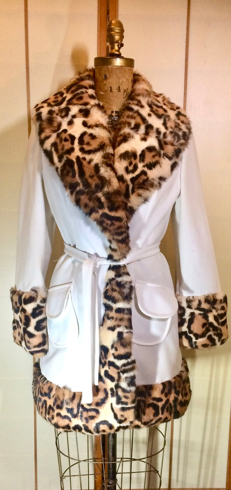 M and s leopard 2025 print coat