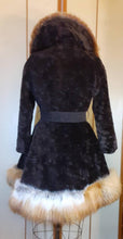 Load image into Gallery viewer, Women's Vintage Coat- 60s Red Fox Fur Fit and Flare Princess Pinup Full Skirted Price: