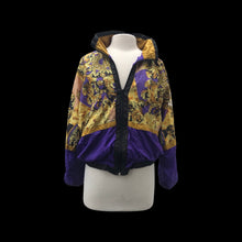 Load image into Gallery viewer, Purple Gold Nylon Jacket Windbreaker